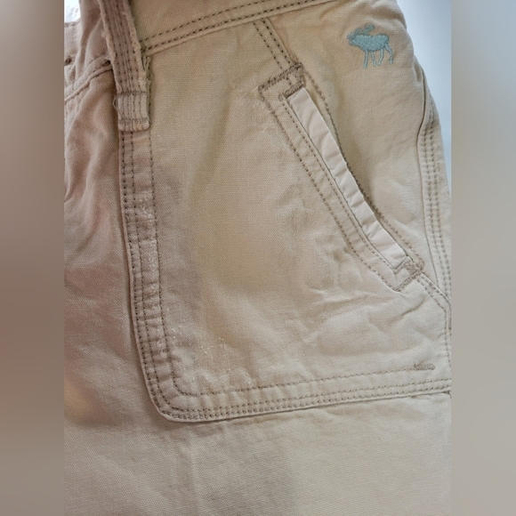 Vntg Abercrombie and Fitch Low-rise Y2K Pants Tan Size 4 - Picture 5 of 12